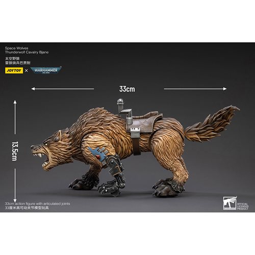 Joy Toy Warhammer 40,000 Space Wolves Thunderwolf Calvary Bjane 1:18 Scale Action Figure Set