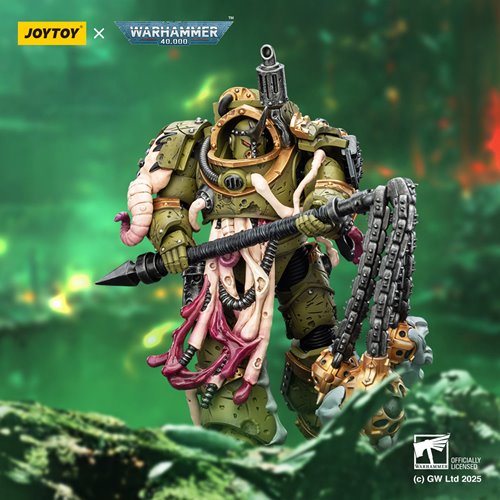 Joy Toy Warhammer 40,000 Death Guard Blightlord Terminator 2 with Flail of Corruption 1:18 Scale Act
