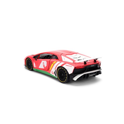 Hollywood Rides Sonic the Hedgehog Classic Lamborghini Aventador SV 1:24 Scale Die-Cast Metal Vehicl