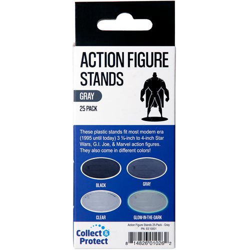 Action Figure Stands 25-Pack - Gray