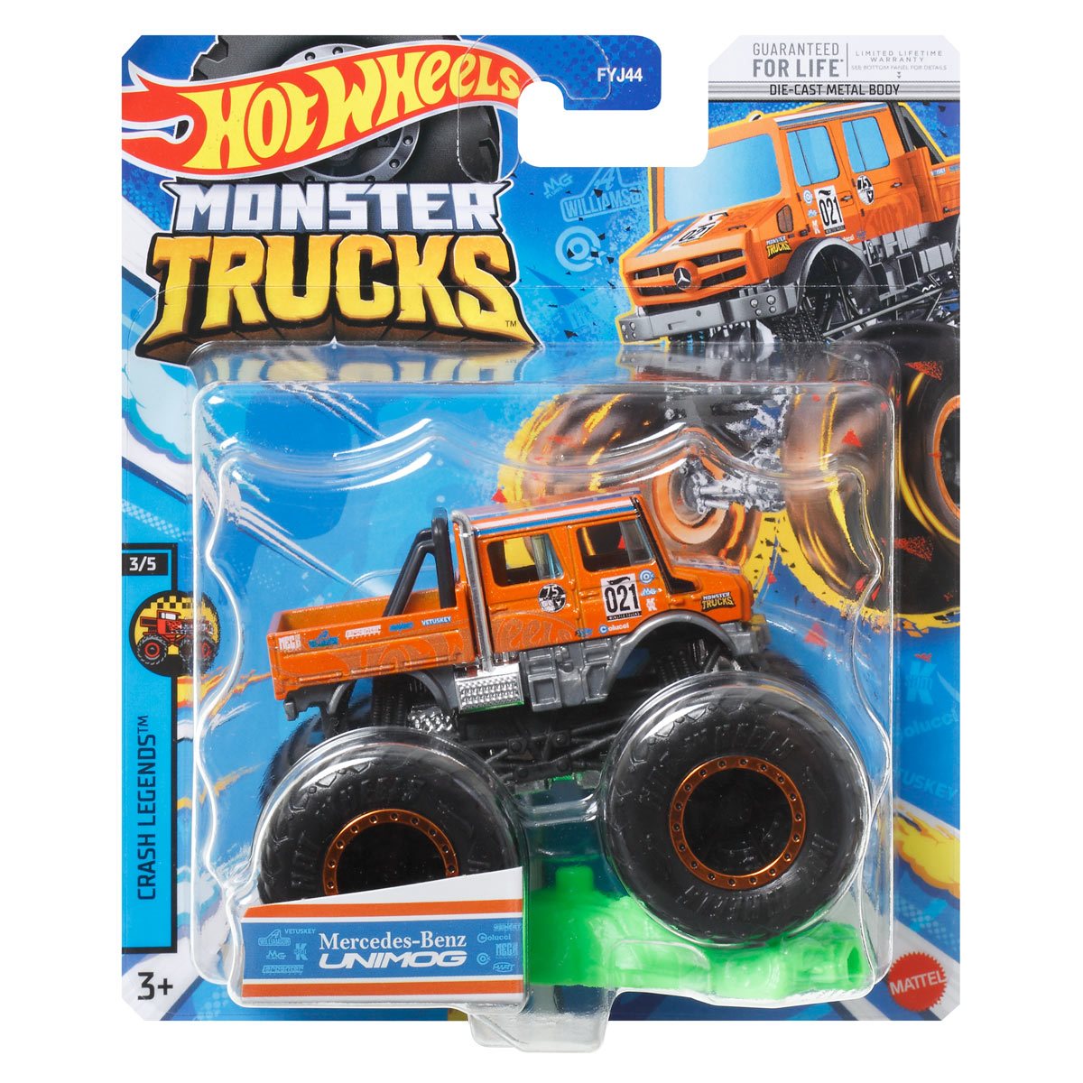 Hot Wheels Monster Trucks 1:24 Scale 2023 Mix 8 Vehicle Case of 4