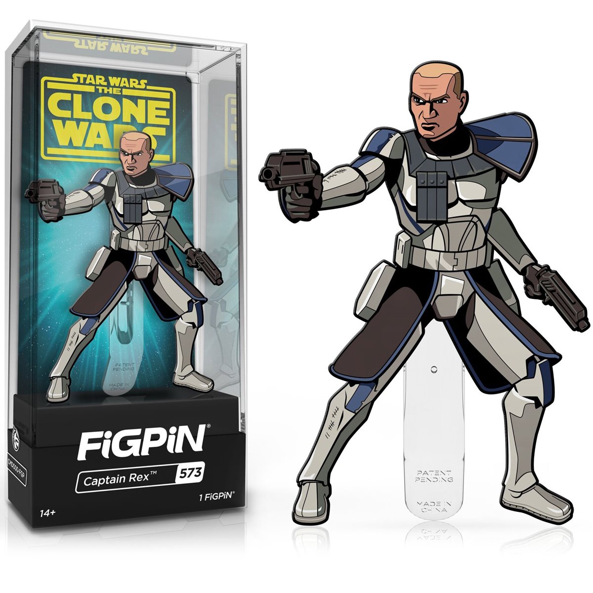 Star Wars Clone Wars Captain Rex FiGPiN Classic Enamel Pin.