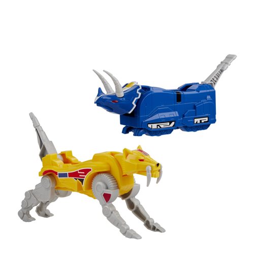 Power Rangers Mighty Morphin Triceratops and Sabertooth Tiger Dinozord 2-Pack