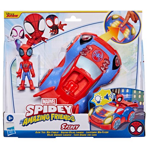 Spidey and His Amazing Friends Glow Tech Web-Crawler Vehicle