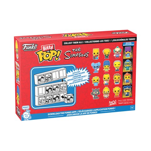 The Simpsons Scratchy Funko Bitty Pop! Mini-Figure 4-Pack