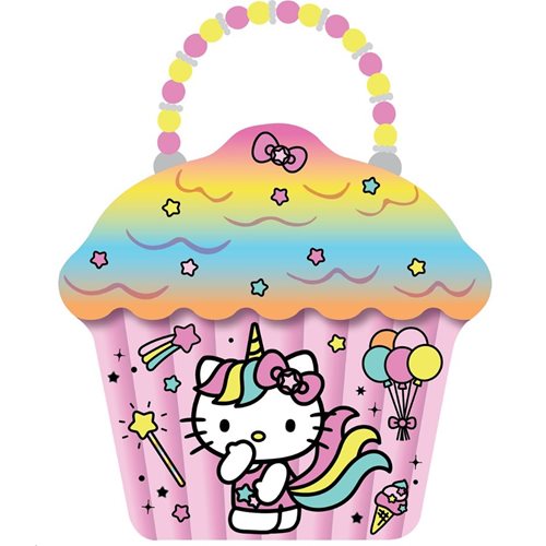 Hello Kitty Cupcake Purse Carry Tin Box