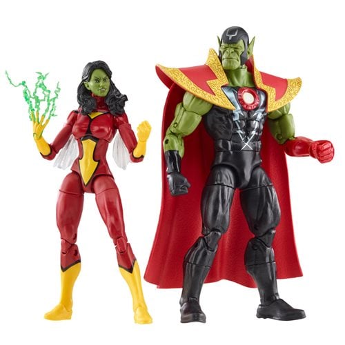 Avengers 60th Anniversary Marvel Legends Skrull Queen and Super-Skrull 6-Inch Action Figures