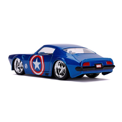 Marvel Hollywood Rides Captain America 1972 Pontiac Firebird 1:32 Scale Die-Cast Metal Vehicle