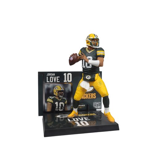 NFL SportsPicks 2024 Wave 1 Green Bay Packers Jordan Love 7-Inch Scale Posed Figure Case of 6