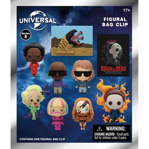 Universal Horror Series 5 3D Foam Bag Clip Random 6-Pack