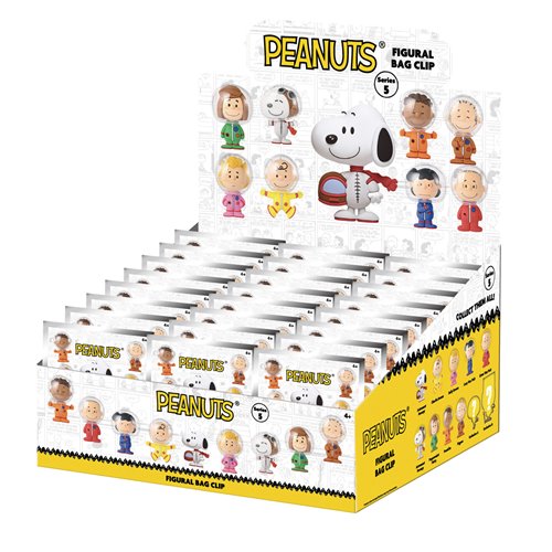 Peanuts Space Theme Series 5 3D Foam Bag Clip Random 6-Pack