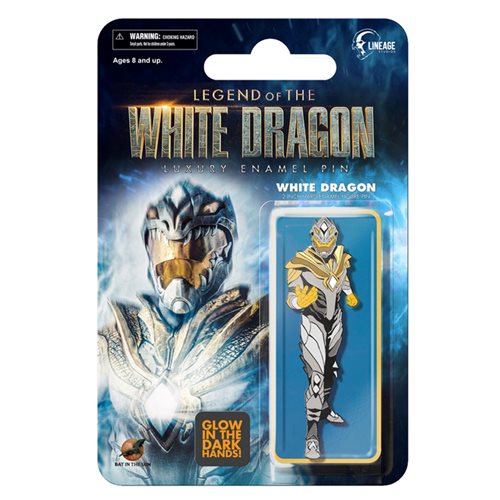 Legend of the White Dragon White Dragon Retro Figure Glow-in-the-Dark Pin