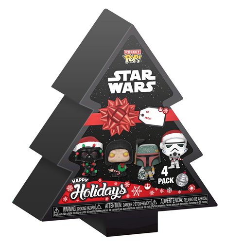Star Wars Holiday Funko Pocket Pop! Mini-Figure 4-Pack Set