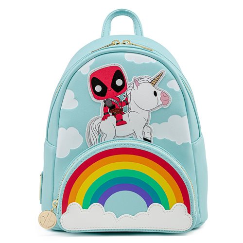 Deadpool 30th Anniversary Unicorn Rainbow Pop! by Loungefly Mini-Backpack