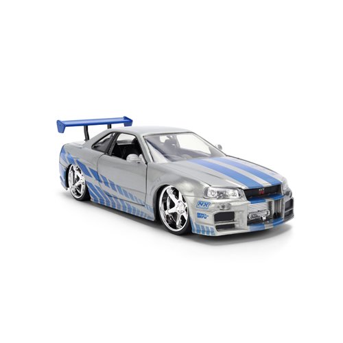 Fast and the Furious 25th Anniversary Brian's Nissan Skyline GT-R R34 1:24 Scale Die-Cast Metal Vehi