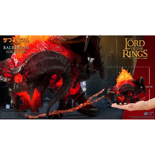 Lord of the Rings Balrog Light Up Version 2.0 Defo Real Soft Vinyl Statue