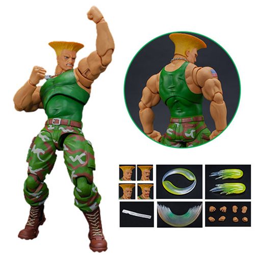 1/6 Street Fighter Guile FULL Blue Figure USA Toys Hot AC Play Capcom Action 12" 