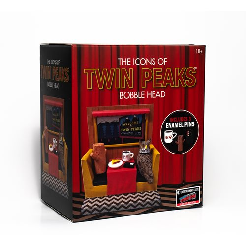 Twin Peaks Icons Bobble Head with Enamel Pin Set #2 - Convention Exclusive