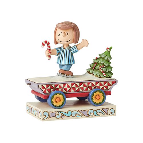 Peanuts Peppermint Patty Train Skating Shenanigans by Jim Shore Statue