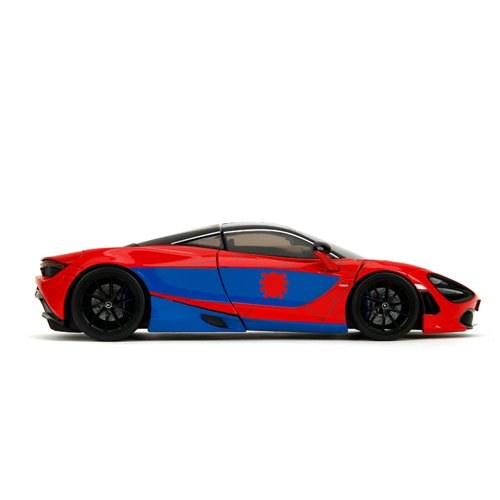 Hollywood Rides Marvel Spider-Man McLaren 720S 1:24 Scale Die-Cast Metal Vehicle with Spider-Man Fig