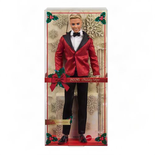 Barbie 2026 Holiday Ken Doll with Blonde Hair