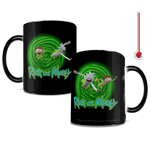 Rick and Morty 3D Portal Heat-Sensitive Morphing Mug
