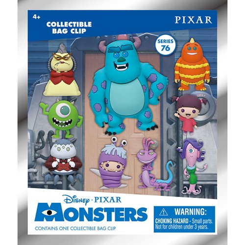 Monsters Inc. Series 76 3D Foam Bag Clip Display Case of 24