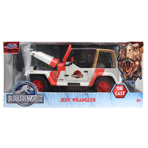 Jurassic World 1992 Jeep Wrangler 1:24 Scale Die-Cast Metal Vehicle