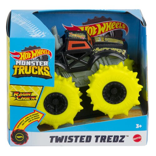Hot Wheels Monster Trucks Twisted Tredz Ragin Cage'N
