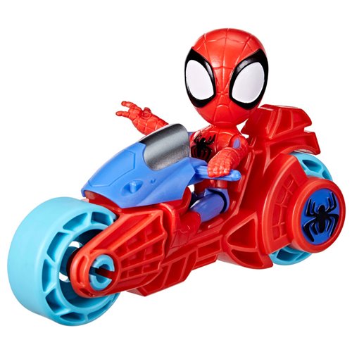 Spidey and His Amazing Friends Spider-Man Action Figure with Toy Motorcycle