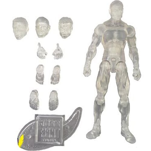 Vitruvian H.A.C.K.S. Customizer Series Male Crystal Clear Blank Action Figure