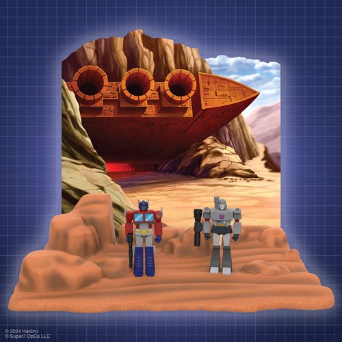 Transformers The Ark ReAction Figure Playset with Optimus Prime and Megatron ReAction Figures