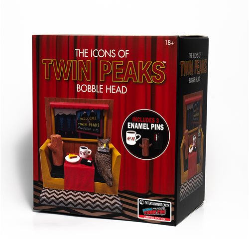 Twin Peaks Icons Bobble Head with Enamel Pin Set #2 - Convention Exclusive