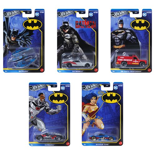 Hot Wheels Batman Themed 2025 Mix 2 Vehicle Case of 10