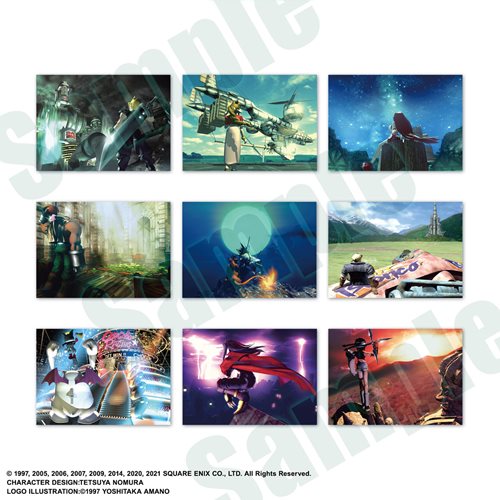 Final Fantasy VII Anniversary Art Museum Trading Cards Display Box of 20 Packs