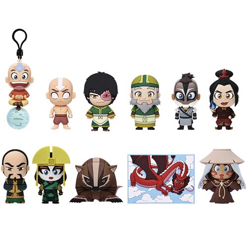 Avatar: The Last Airbender Series 4 3D Foam Bag Clip Display Case of 24