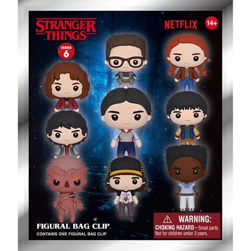 Stranger Things Season 5 Series 6 3D Foam Bag Clip Display Case of 24