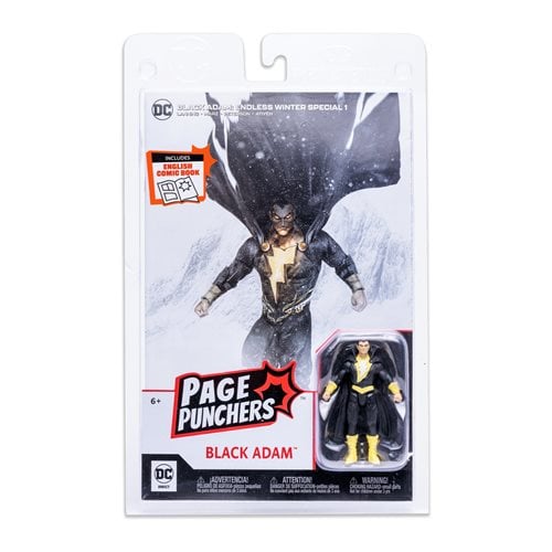 Black Adam: Endless Winter Black Adam Page Punchers 3-Inch Action Figure with Black Adam: Endless Wi
