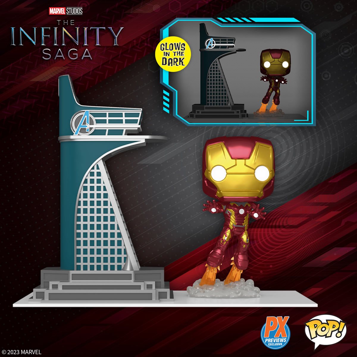 Funko Pop! Town - Avengers: Infinity Saga - Avengers Tower & Iron Man