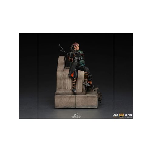 The Mandalorian Boba Fett and Fennec Shand on Throne Deluxe 1:10 Art Scale Limited Edition Statue