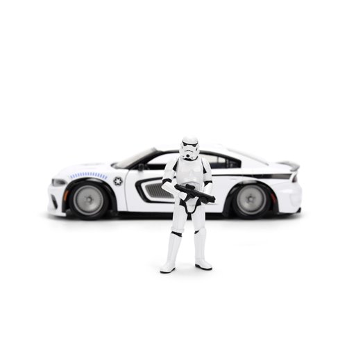 Hollywood Rides Star Wars 2021 Dodge Charger SRT Hellcat 1:24 Scale Die-Cast Metal Vehicle with Stor