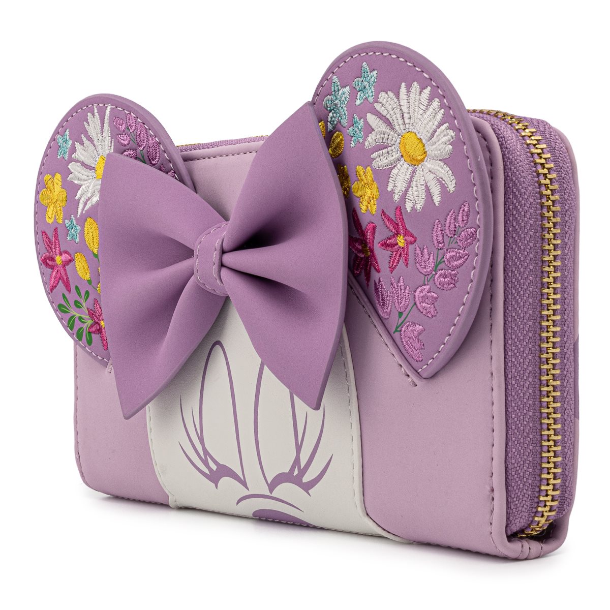 Minnie Mouse Floral Zip-Around Wallet - Entertainment Earth
