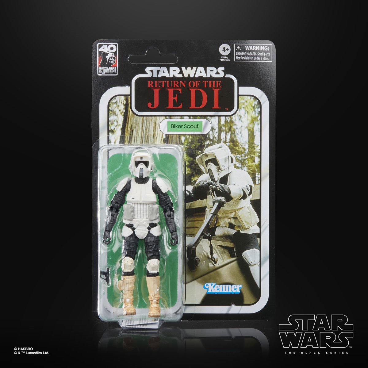 Star Wars The Black Series Return of the Jedi 40th Anniversary 6-Inch Biker  Scout Action Figure