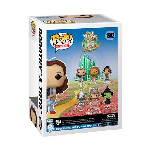 The Wizard of Oz Dorothy with Toto Funko Pop! Vinyl Figure and Buddy