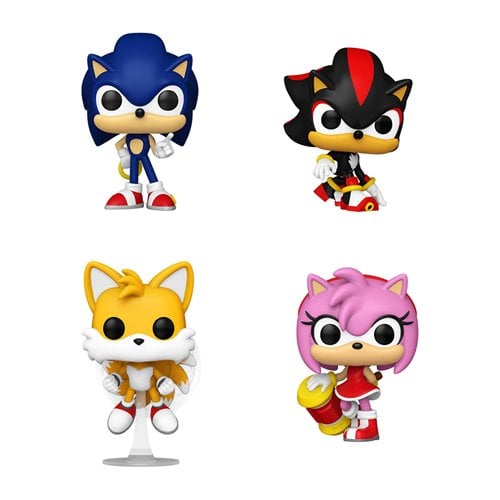 Sonic the Hedgehog Glow-in-the-Dark Funko Pop! Vinyl Bundle Box 4-Pack