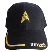 Star Trek Science Adjustable Black Hat