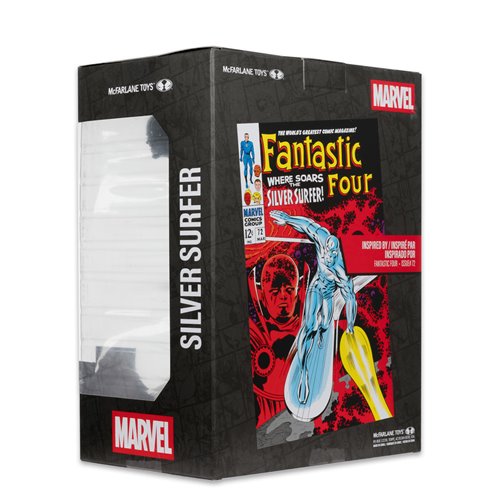 Marvel Collection Wave 6 Silver Surfer Fantastic Four #72 1:6 Scale Posed Figure with Scene and Comi