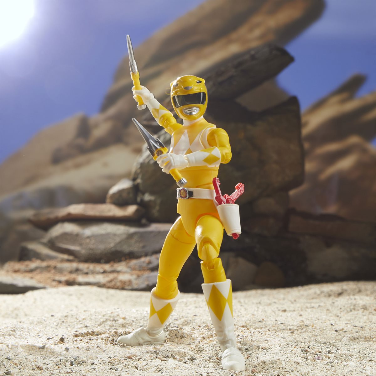 Mighty Morphin Yellow Ranger 15Cms Power Rangers Lightning Collection HASBRO 
