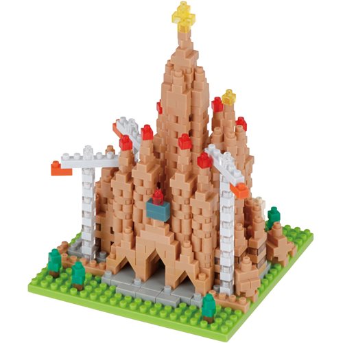 World Famous Buildings Sagrada Familia Nanoblock Sight to See Constructible Figure