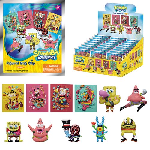 Nickelodeon Series 7 3D Foam Bag Clip Random 6-Pack